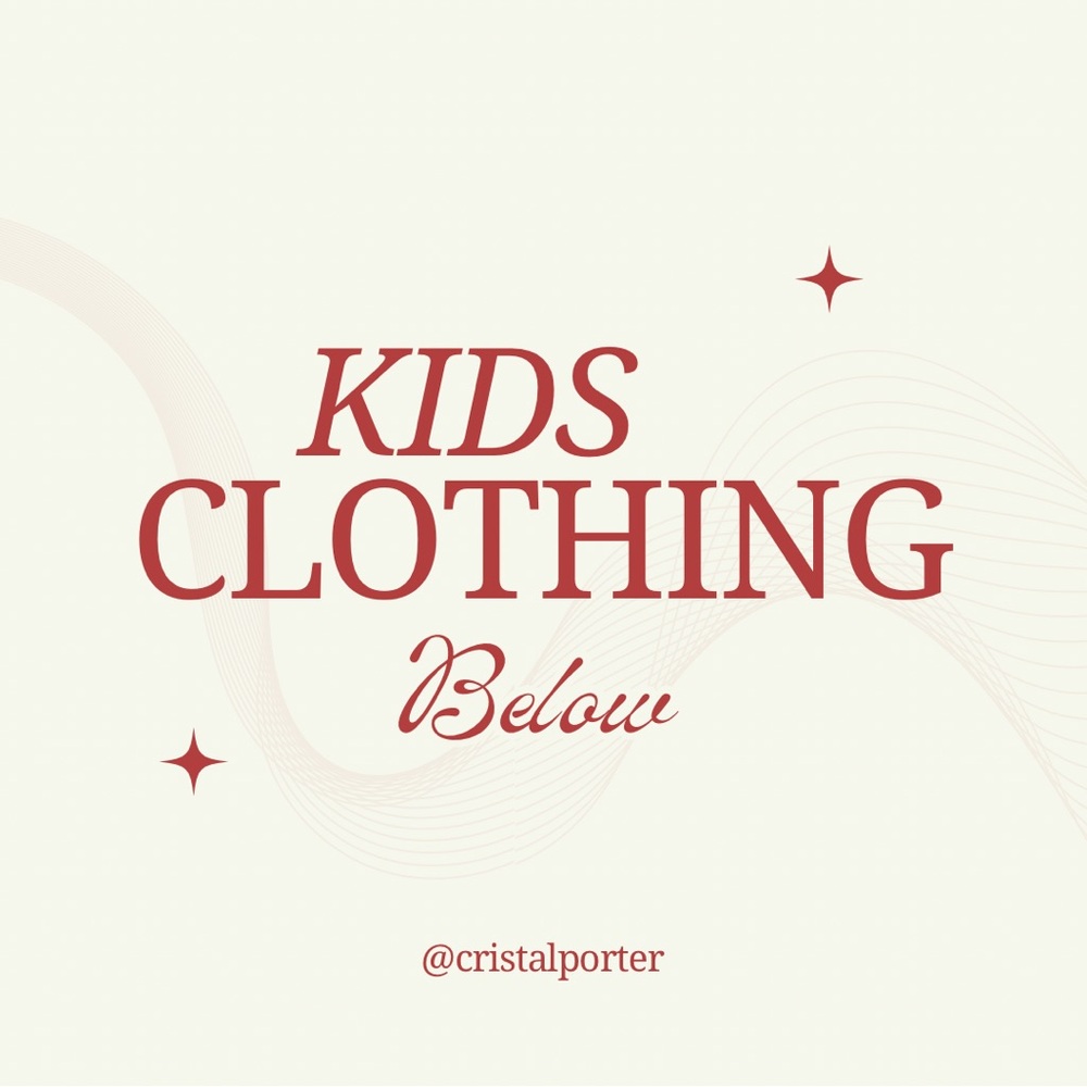 Kid’s clothing below